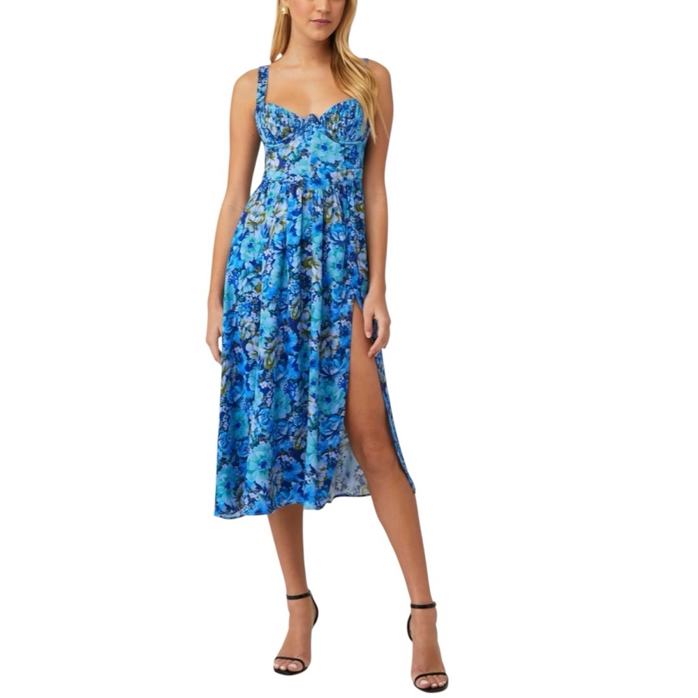 NWT For Love & Lemons Astor Floral Dress Size S
